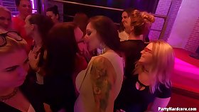 Bitchy girls are fun plus games in the night club, getting drunk plus having group coitus adventures